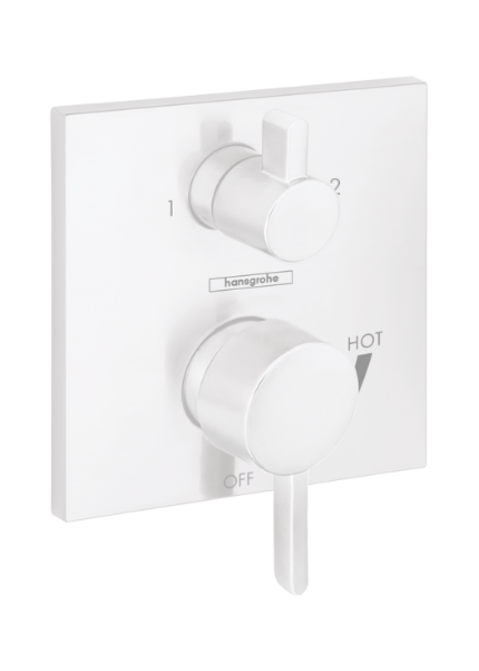 Hansgrohe Hansgrohe Ecostat Pressure Balance Trim S Square with Diverter