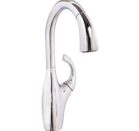 Wolverine Artis pull down kitchen faucet chrome CP  (hot & cold water lines not included)