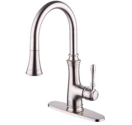 Wolverine Timeless Single Handle Kitchen Faucet - BN (needs supply lines)