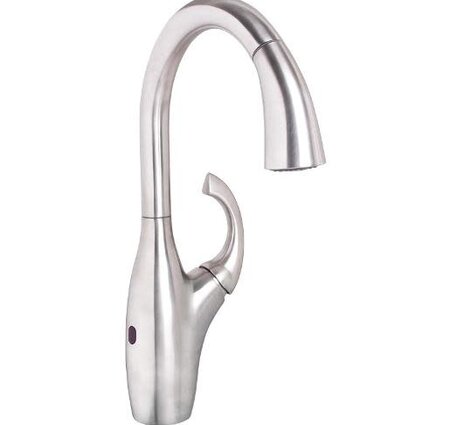 Wolverine Brass Artis Sensor Pull Down Kitchen Faucet - Stainless Steel  (hot & cold water lines not included)