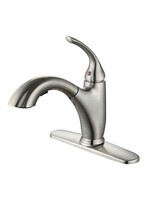 Wolverine Brass Wolverine Finale Pull-out Single Handle Kitchen Faucet in Brushed Nickel BN (water lines required)