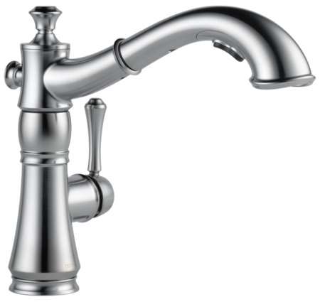 Delta Cassidy Single Handle Pull-Out Kitchen Faucet In Arctic Stainless
