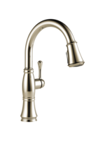 Delta Delta Cassidy Single Handle Pull Down Kitchen Faucet -PN