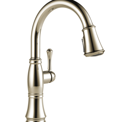 Delta Cassidy Single Handle Pull Down Kitchen Faucet -PN