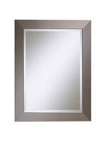 Kentwood Kentwood 24" x 32" Brushed Silver Framed Mirror
