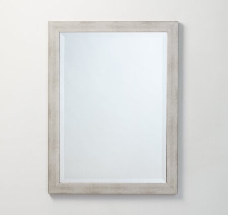 KENTWOOD 23-1/2X31-1/2 Brushed nickel framed mirror