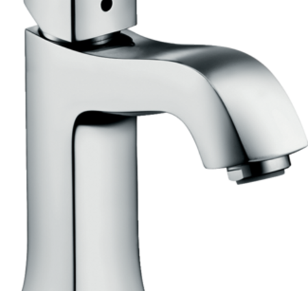 Hansgrohe Metris C Single Hole Faucet 100 with Pop-up Drain, 1.2 gpm
