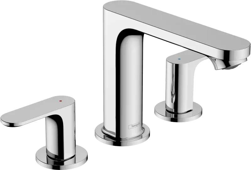Hansgrohe Rebris S Widespread Faucet 110 with PopUp Drain Plumbing