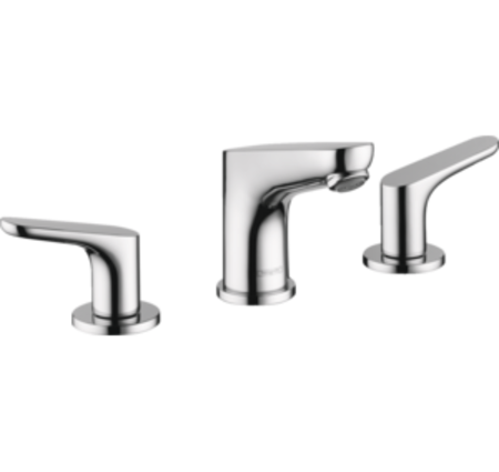 Hansgrohe Focus Widespread Faucet 100 with Pop-Up Drain, 1.2 GPM