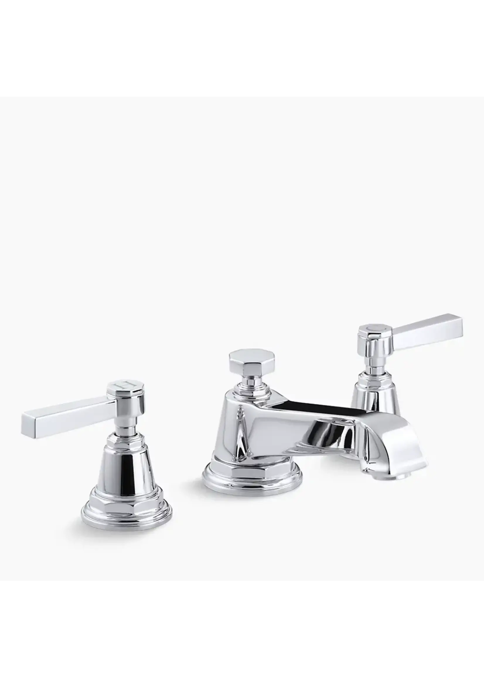 Kohler Kohler Pinstripe Widespread bathroom sink faucet with Lever handles, 1.2 gpm