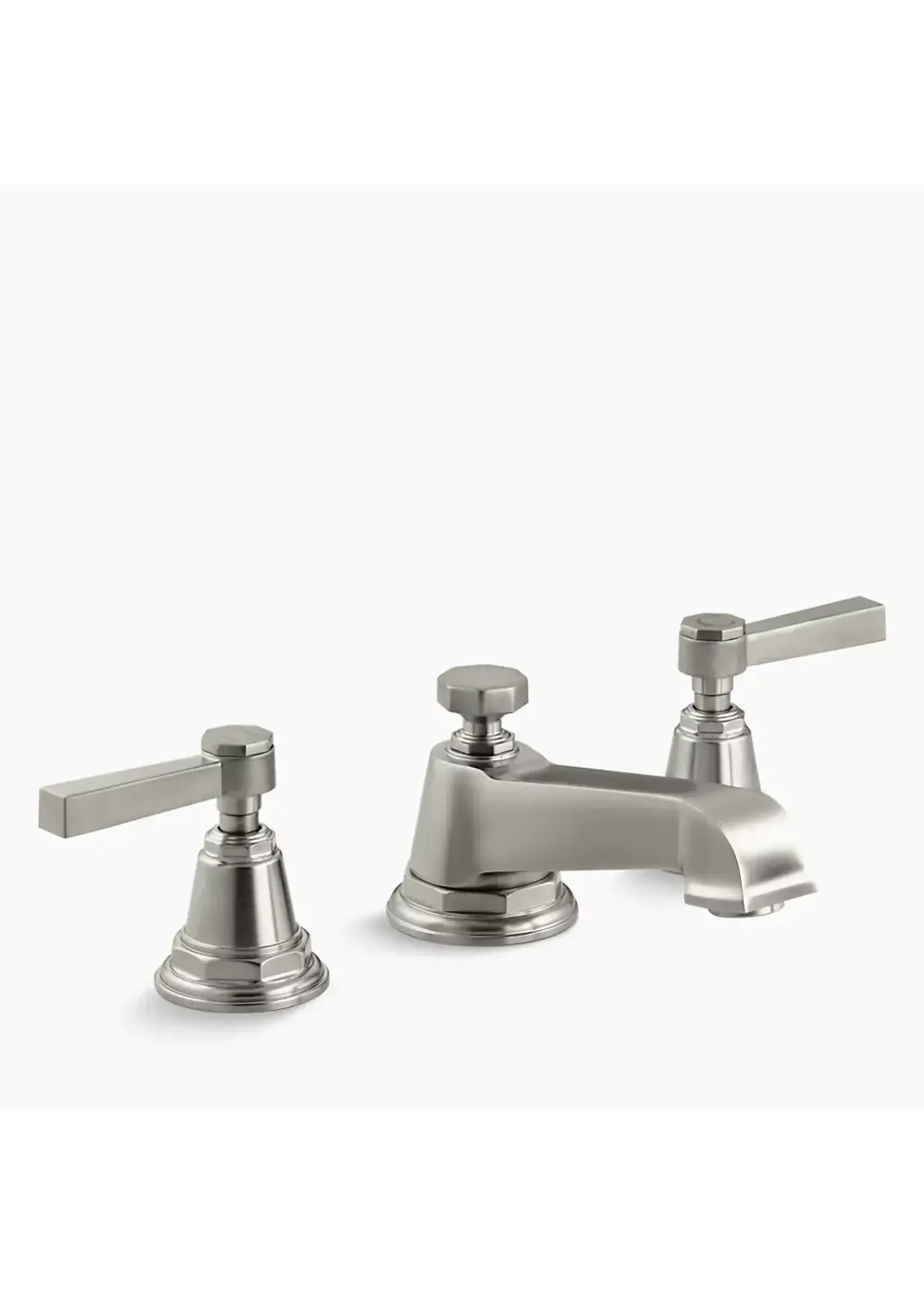 Kohler Kohler Pinstripe Widespread bathroom sink faucet with Lever handles, 1.2 gpm