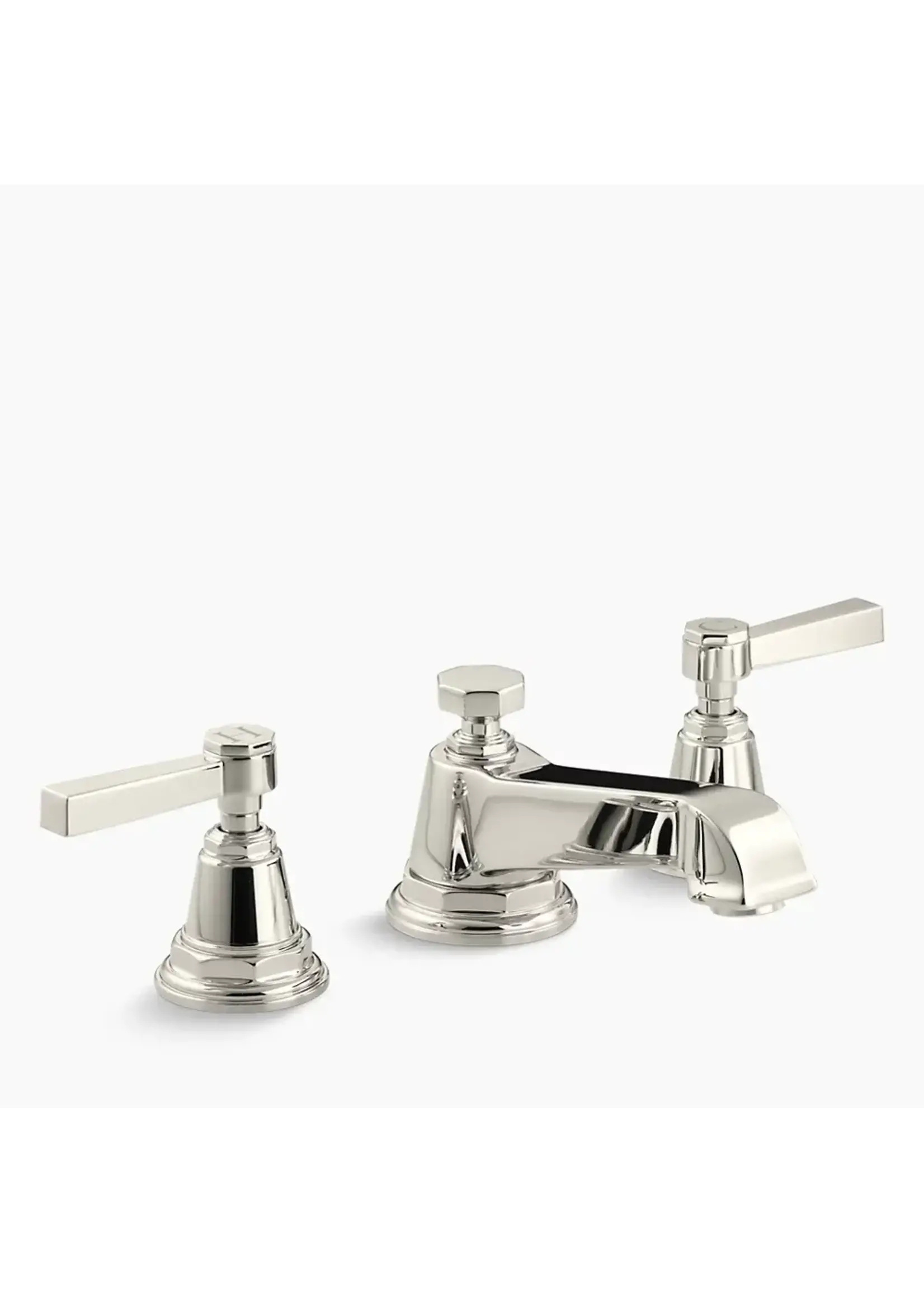 Kohler Kohler Pinstripe Widespread bathroom sink faucet with Lever handles, 1.2 gpm