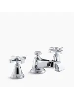 Kohler Kohler Pinstripe Pure Widespread bathroom sink faucet with Cross handles, 1.2 gpm