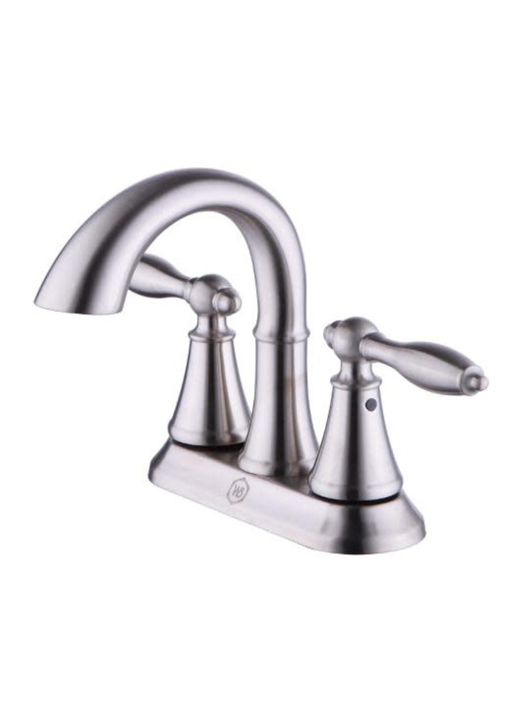 Wolverine Brass Wolverine brass Timeless Two Handle Centerset Bathroom Faucet With Pop-up, Brushed Nickel