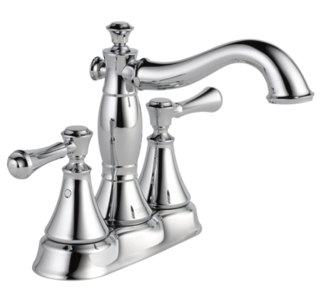 Delta Cassidy Centerset Two Handle Lever Bathroom Faucet