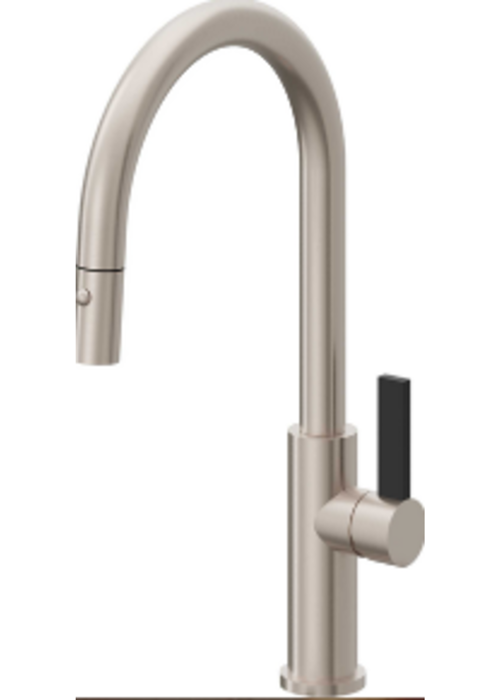 California Faucets California Faucets Corsano Pull Down High Spout Button Sprayer Kitchen Faucet w/Custom HDL - Standard