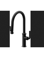 California Faucets California Faucet Pull-Down High Arc Kitchen Faucet with Squeeze Handle Sprayer Custom HDL - Standard Finish