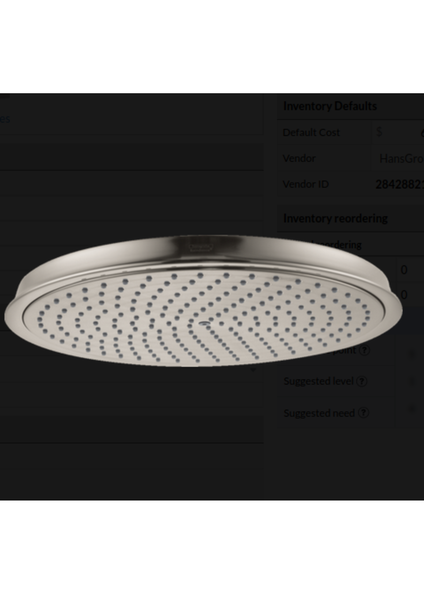 Hansgrohe Hansgrohe Raindance Classic Showerhead 240 1-Jet PowderRain, 1.75 GPM