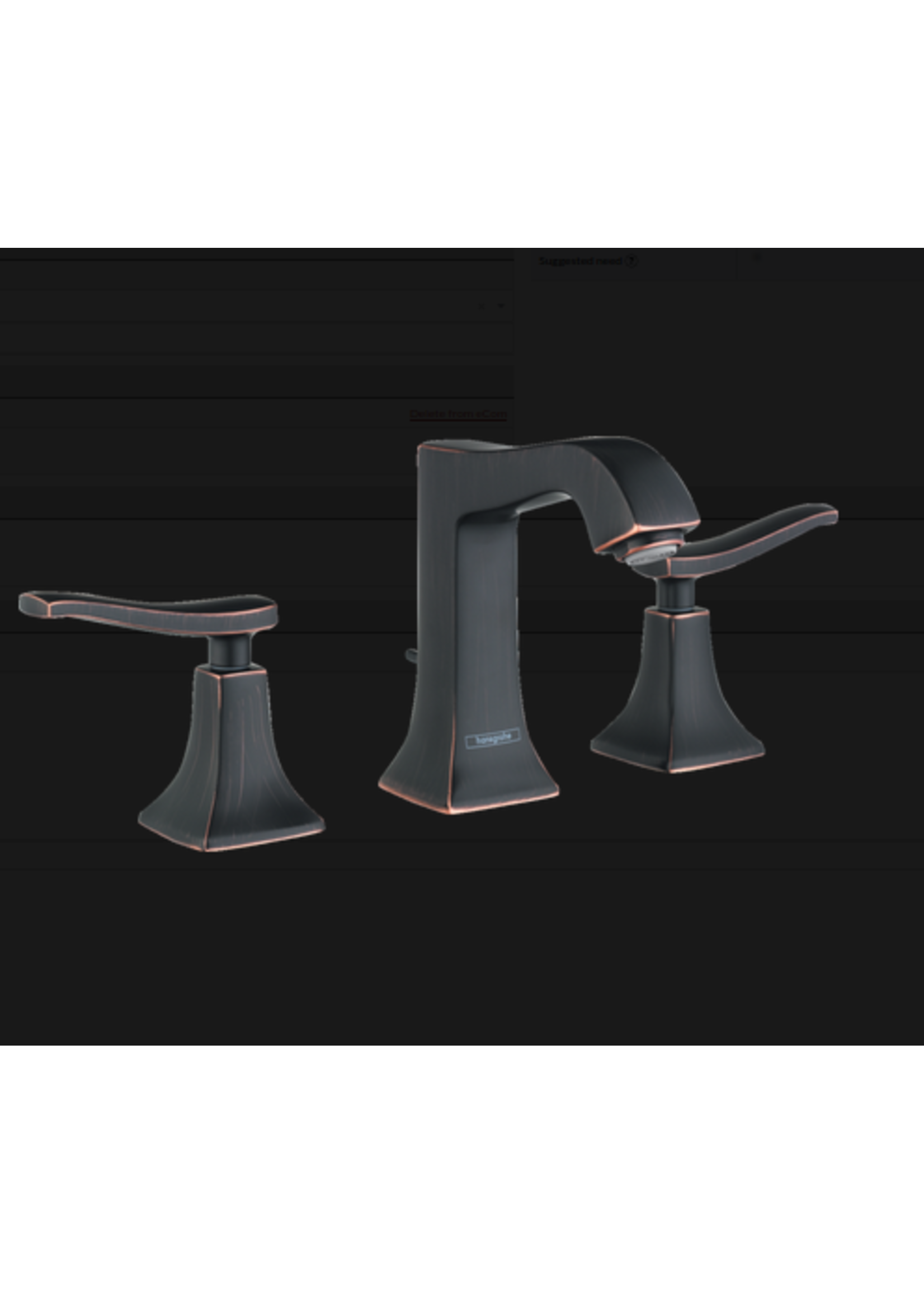 Hansgrohe Hansgrohe Metris C Widespread Faucet 100 with Pop-Up Drain, 1.2 GPM