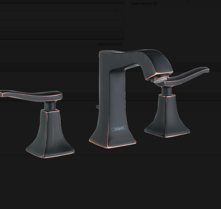 Hansgrohe Metris C Widespread Faucet 100 with Pop-Up Drain, 1.2 GPM