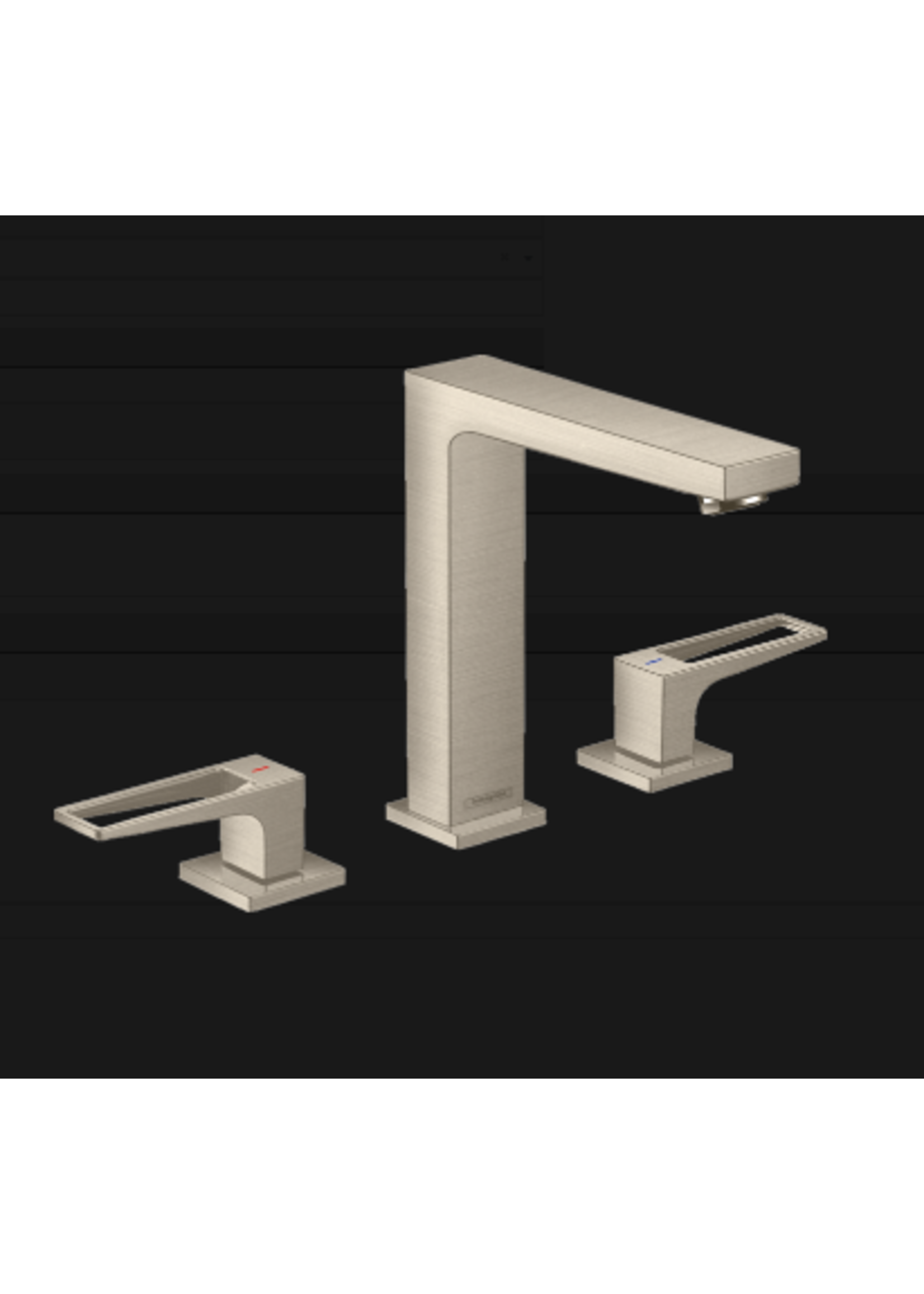 Hansgrohe Hansgrohe Metropol Widespread Faucet with Loop Handles and Pop-Up Drain, 1.2 GPM