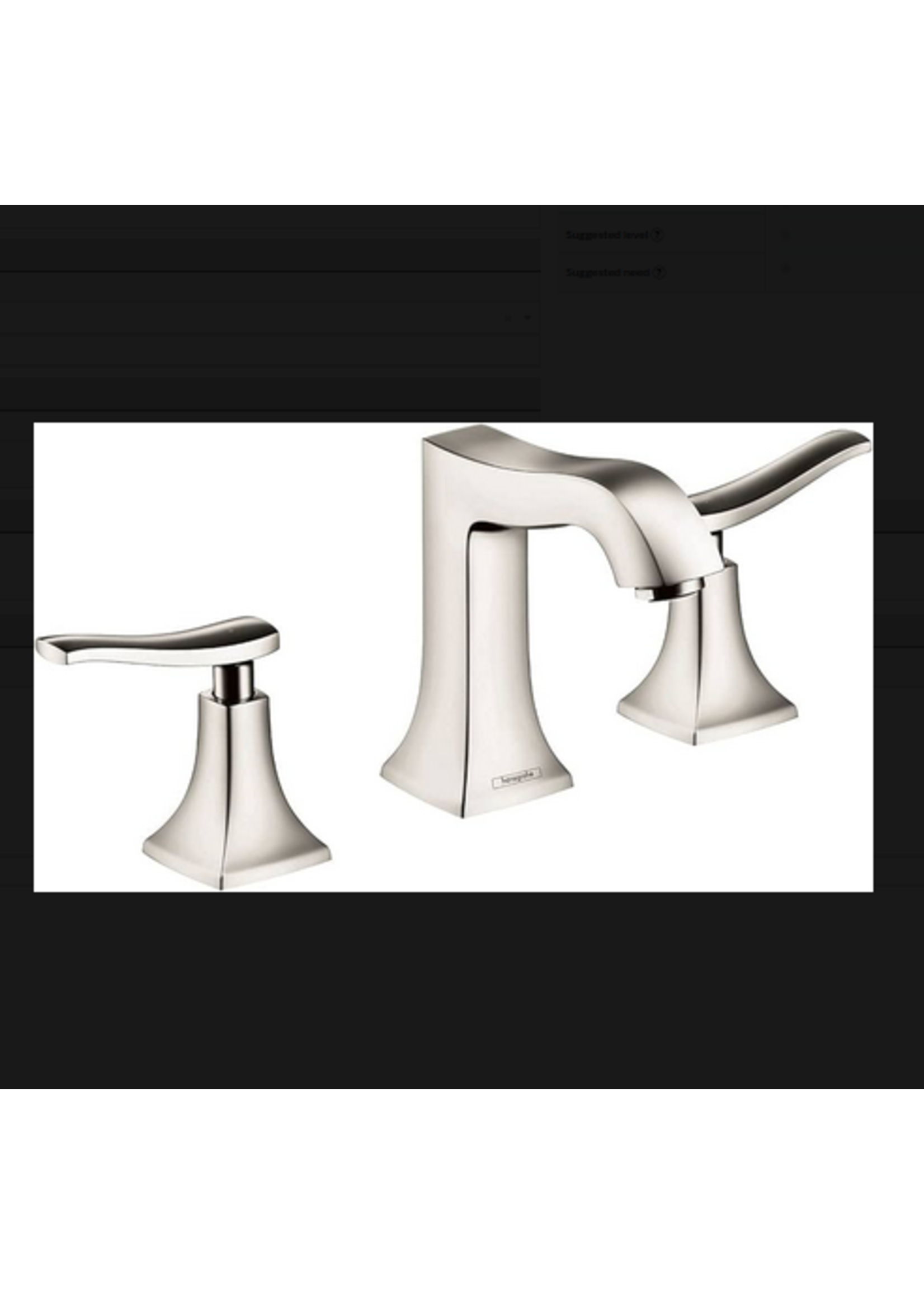 Hansgrohe Hansgrohe Metris C Widespread Faucet 100 with Pop-Up Drain, 1.2 GPM
