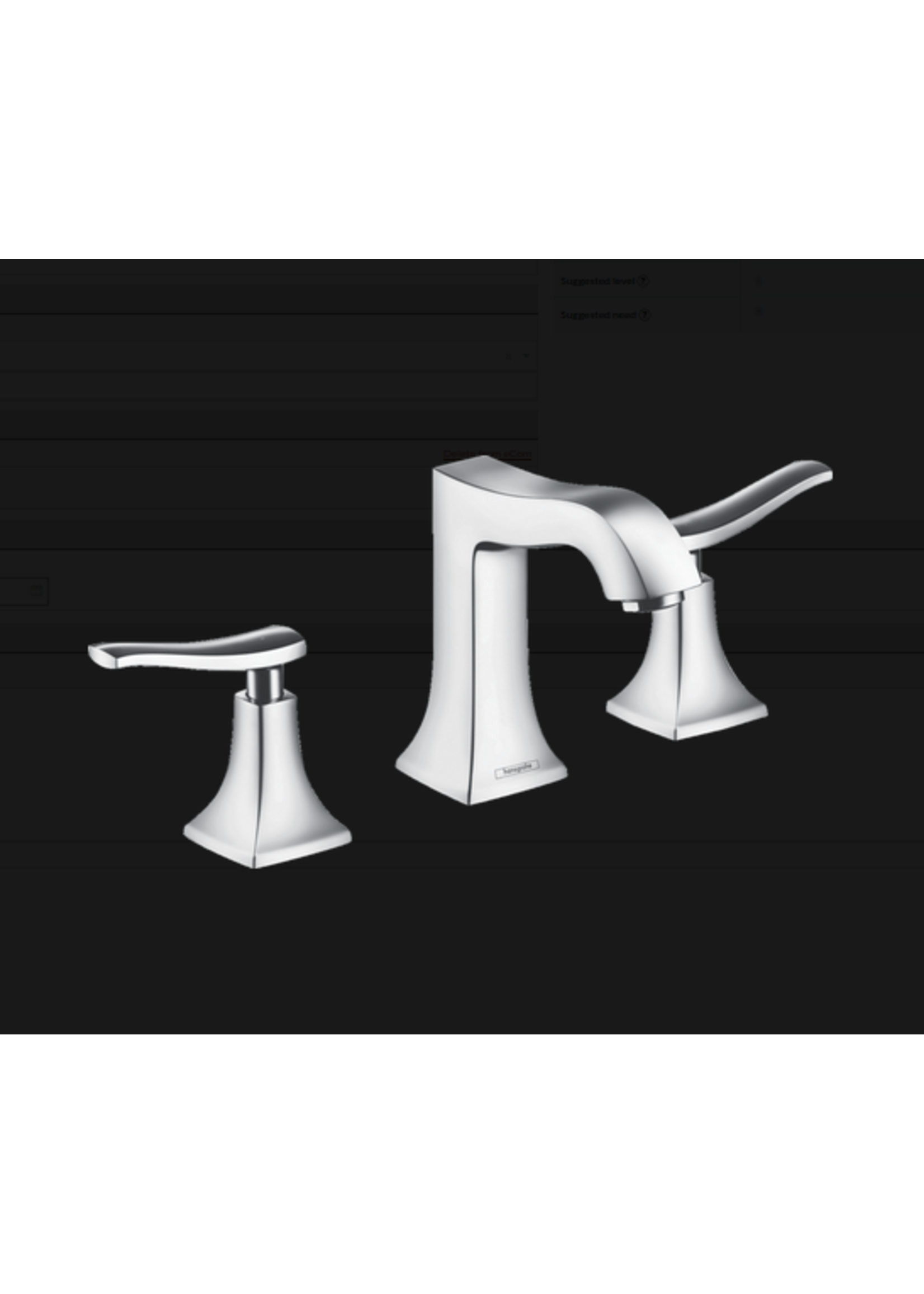 Hansgrohe Hansgrohe Metris C Widespread Faucet 100 with Pop-Up Drain, 1.2 GPM