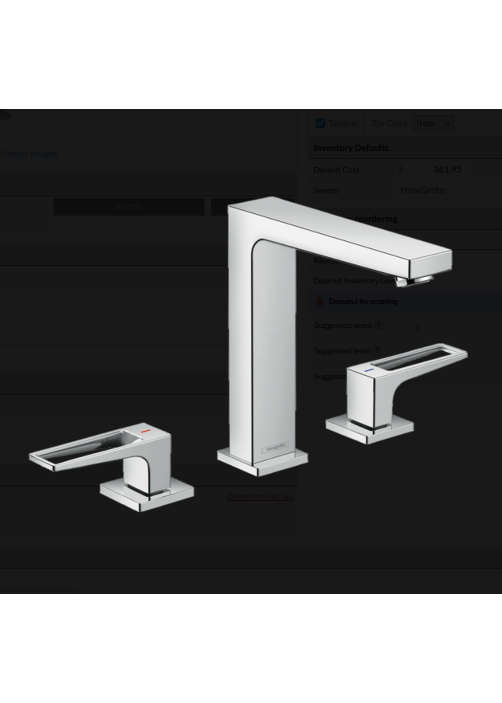 Hansgrohe Hansgrohe Metropol Widespread Faucet with Loop Handles and Pop-Up Drain, 1.2 GPM