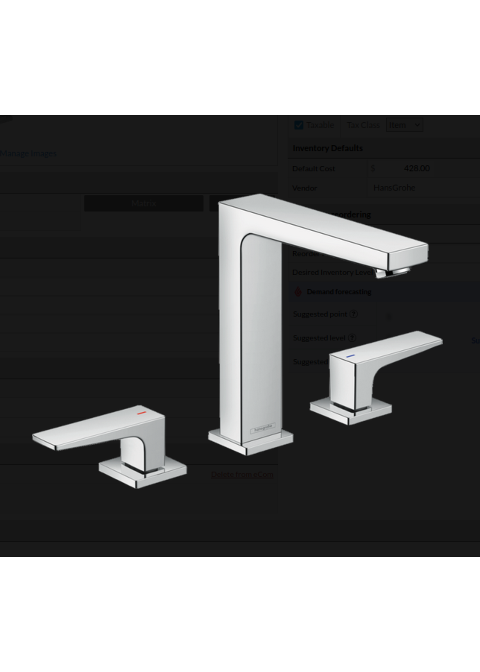 Hansgrohe Hansgrohe Metropol widespread Faucet with Lever Handles and Pop-up Drain, 1.2 GPM