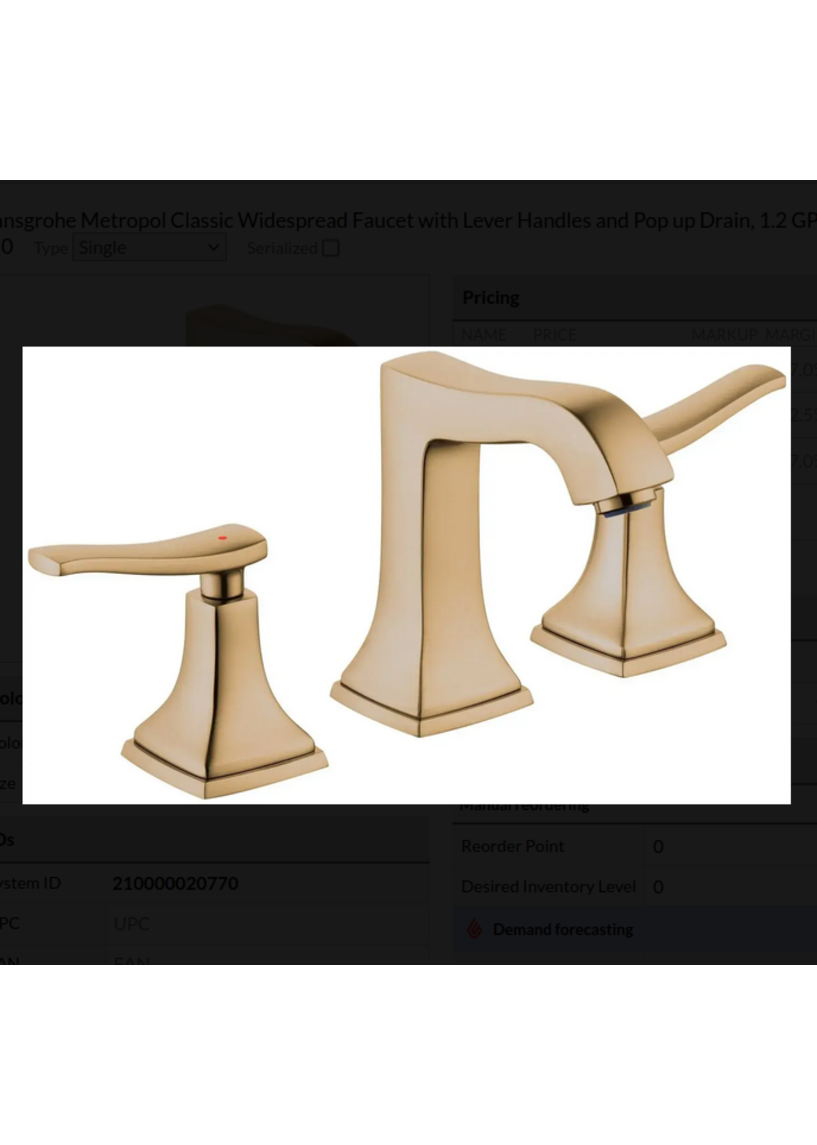 Hansgrohe Hansgrohe Metropol Classic Widespread Faucet with Lever Handles and Pop up Drain, 1.2 GPM