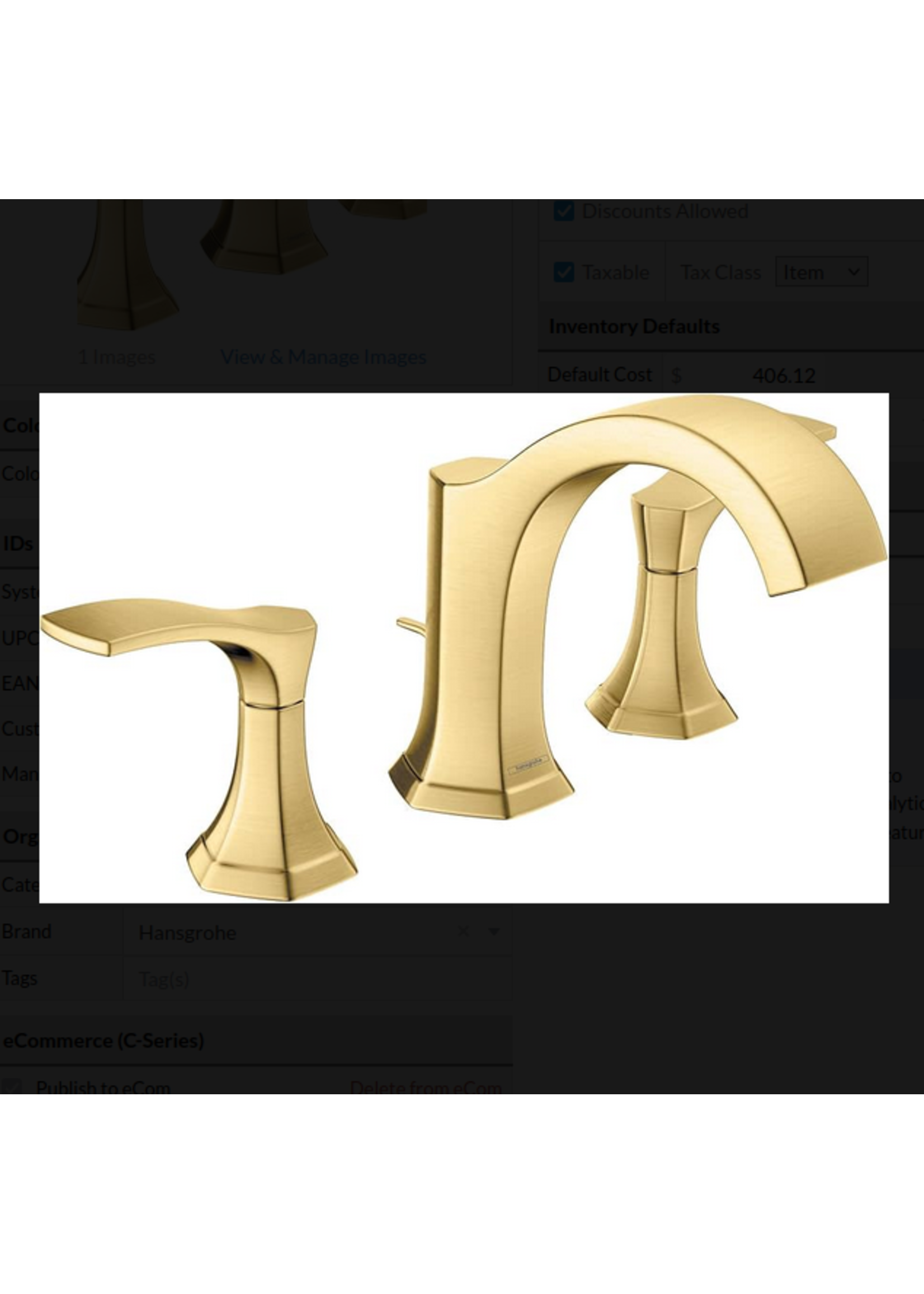 Hansgrohe Hansgrohe Locarno Widespread Faucet with Pop-Up Drain, 1.2 GPM