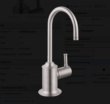 Hansgrohe Transitional Cold Water Dispenser, 1.5 GPM in Steel Optic SO