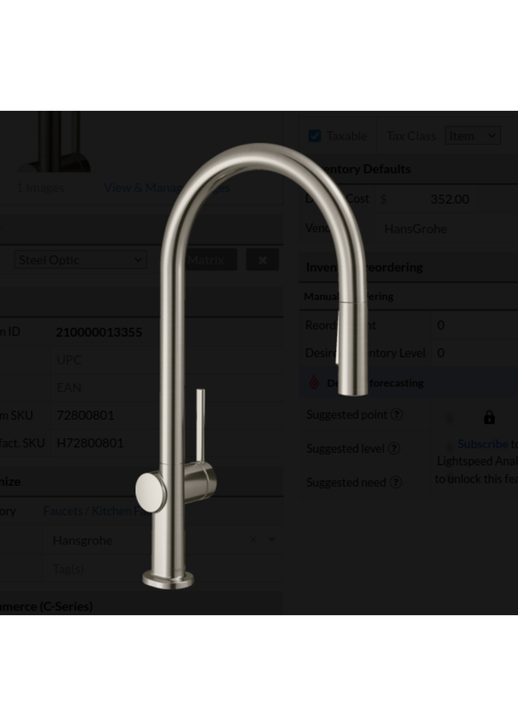 Hansgrohe Hansgrohe Talis N High Arc O-Style 2 Spray Pull Down Kitchen Faucet