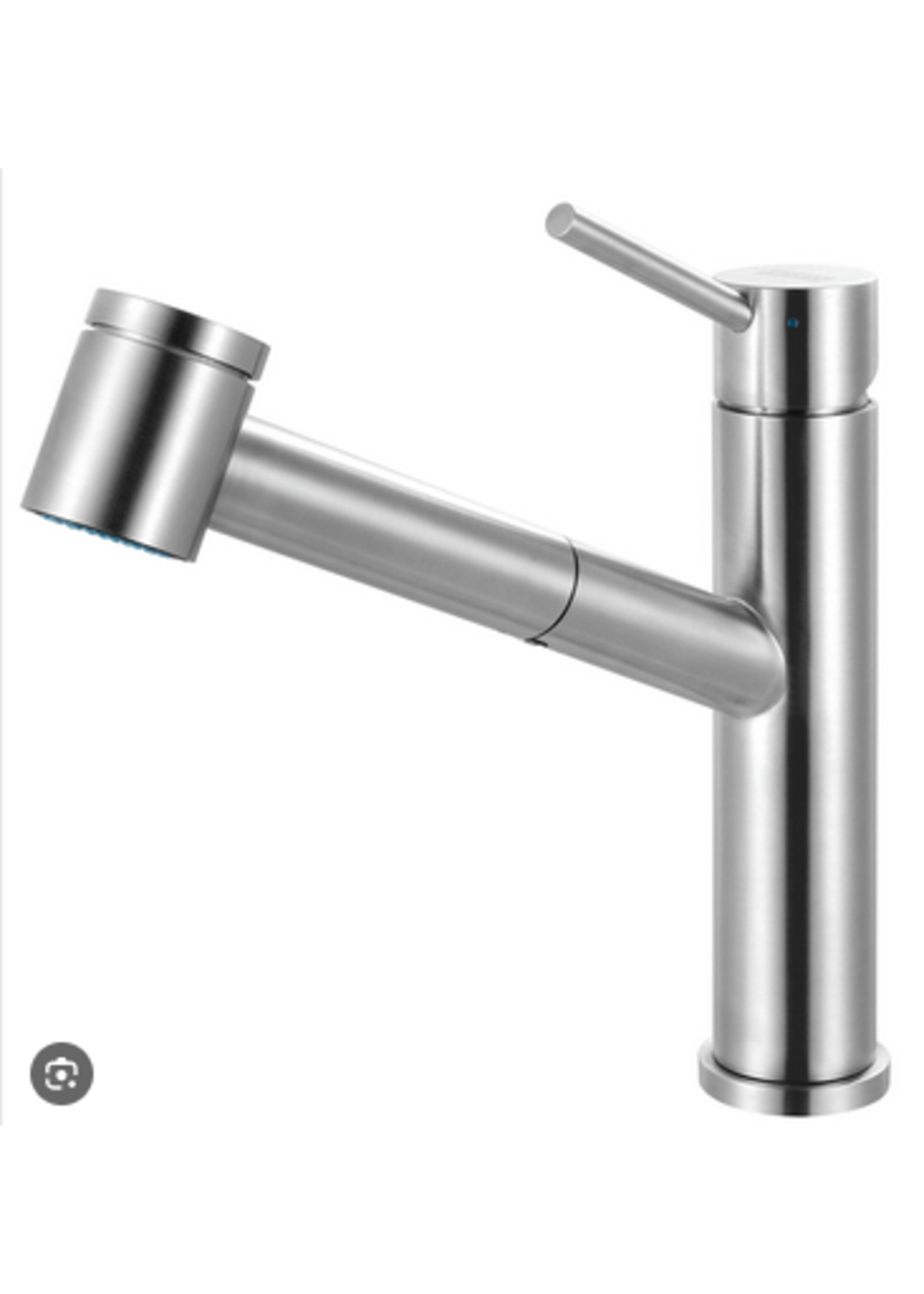 Franke Franke Steel Pull Out Single Handle Kitchen Faucet, 1.75 GPM w/ Spray & Stream Function - Stainless Steel