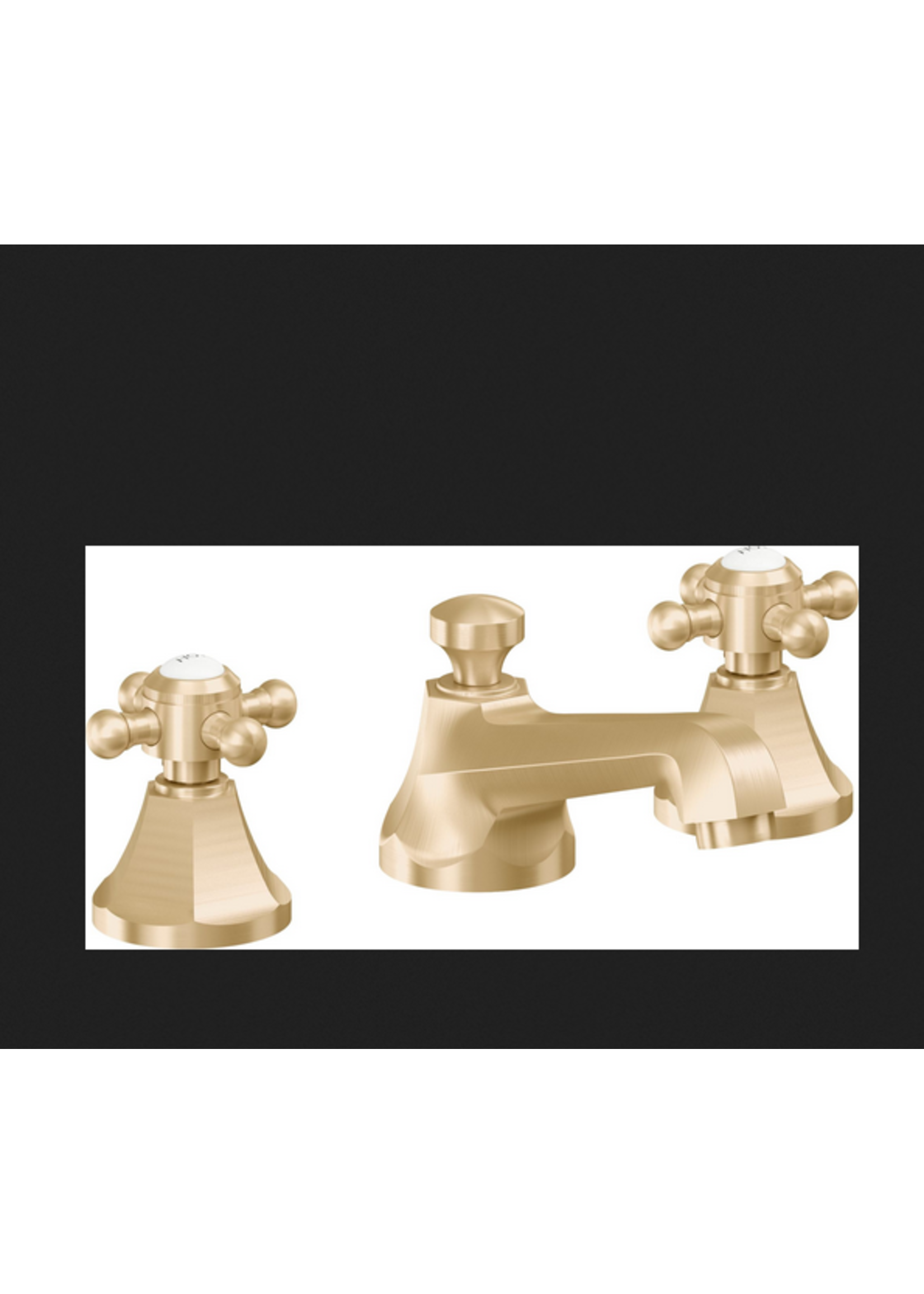 California Faucets California Faucets Monterey 8" Widespread Lavatory Faucet Cross Handles in