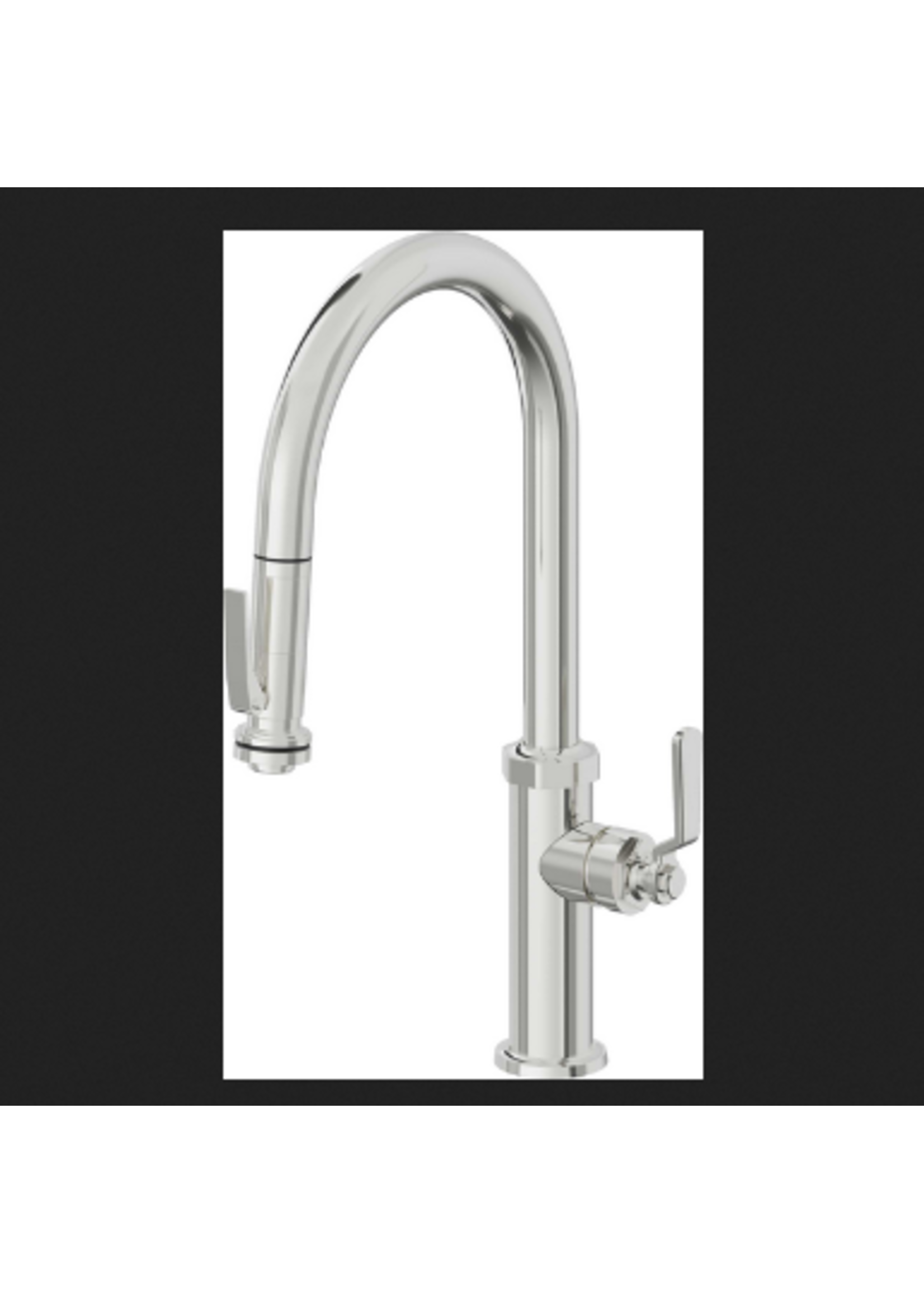 California Faucets California Faucets Descanso Works  High Arc Kitchen Faucet with Squeeze Sprayer - Special Finish