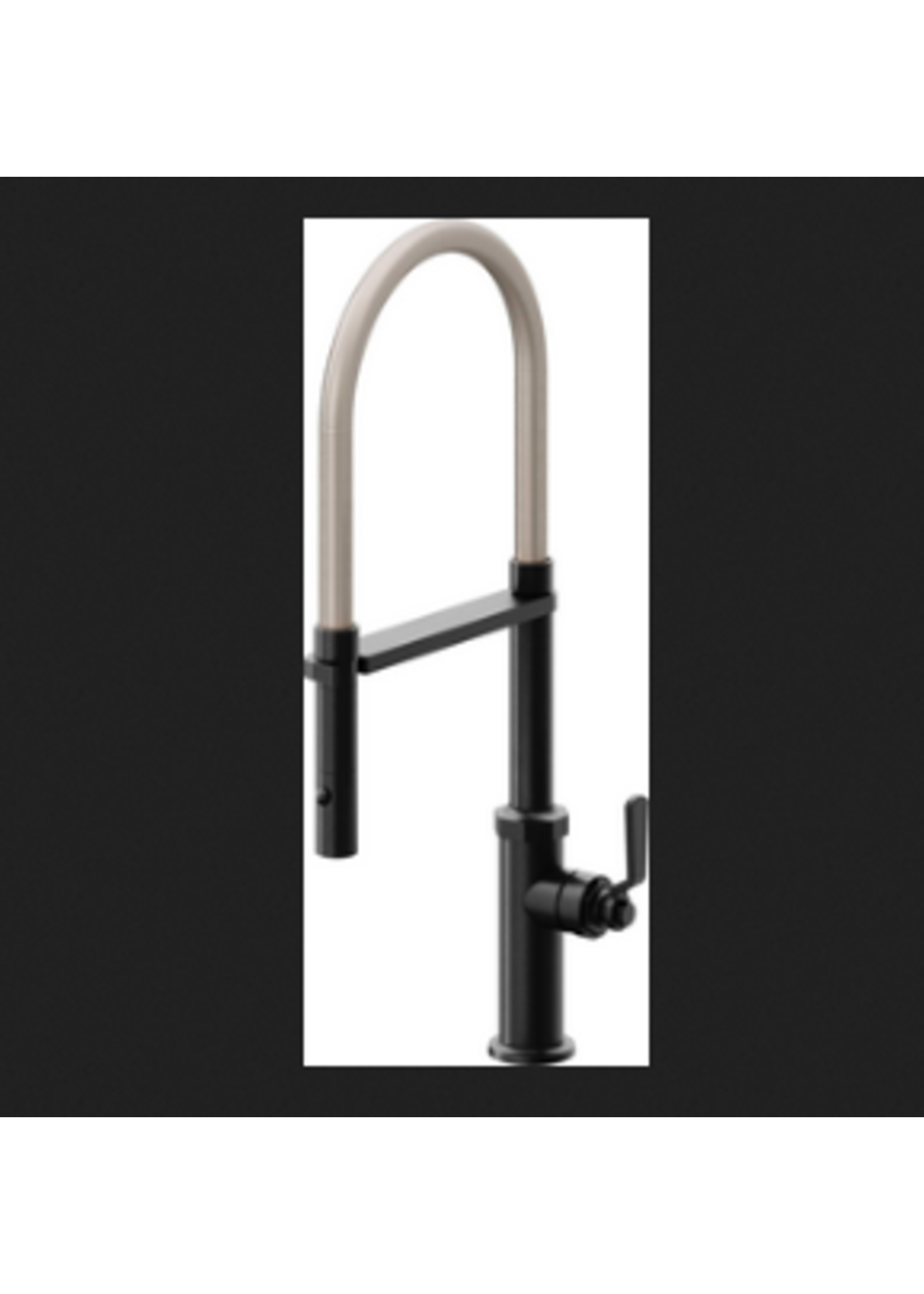 California Faucets California Descanso Works (Series K81) Culinary Pull-Out Kitchen Faucet with Button Sprayer in a Standard Finish