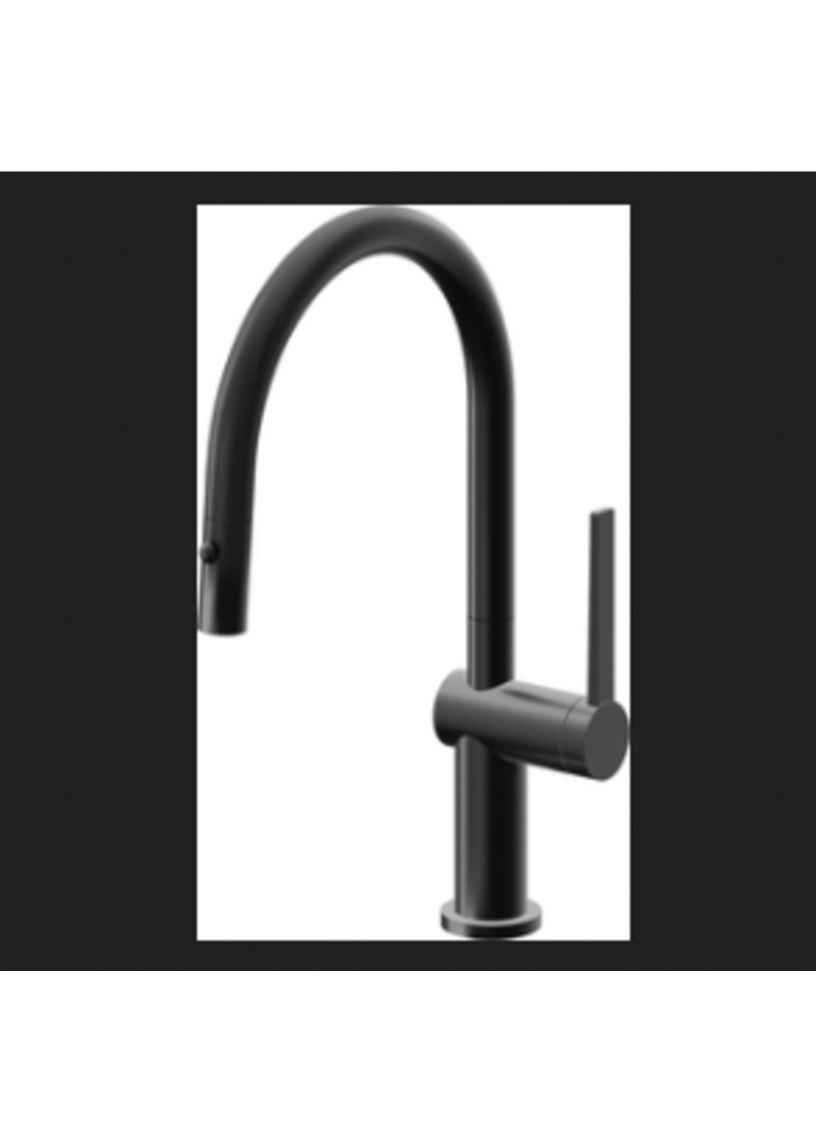 California Faucets California Faucets La Spezia Pull Down Kitchen Faucet Low Arc Spout w/Button Sprayer - Standard Finish