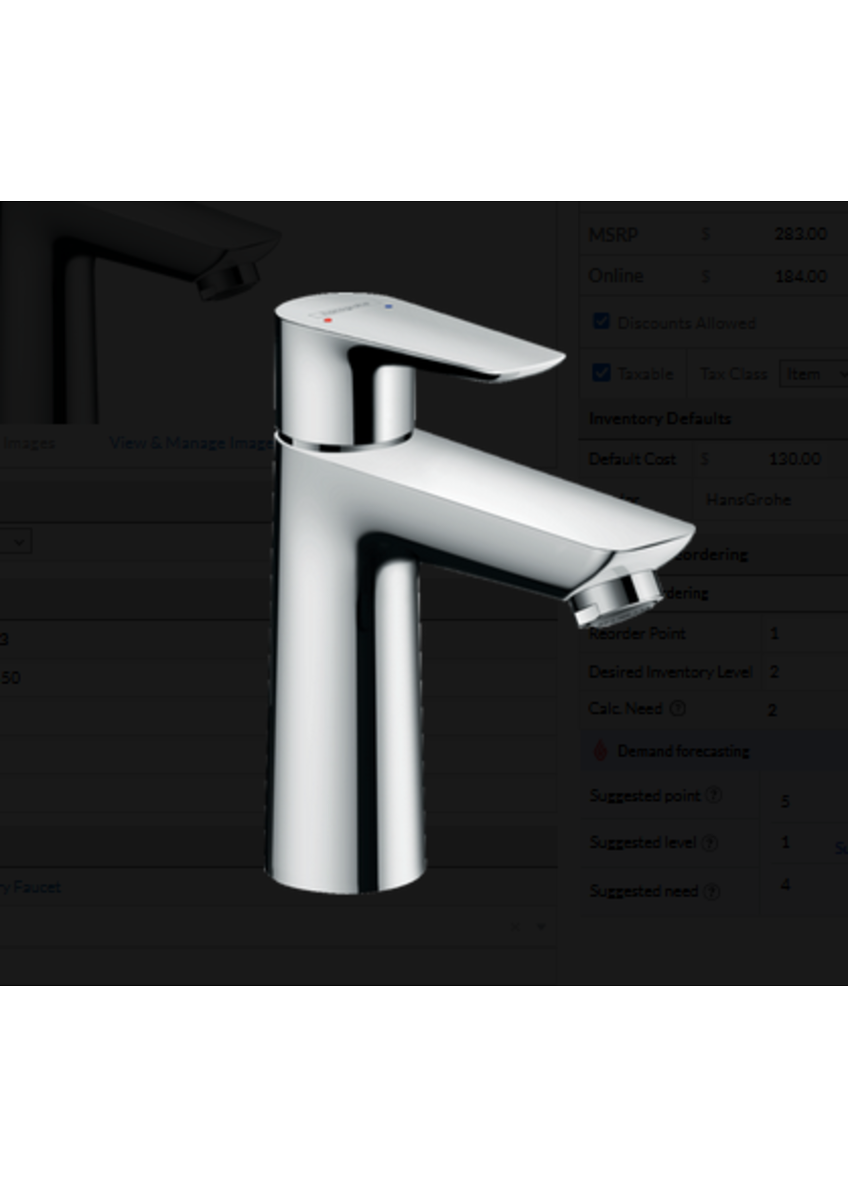 Hansgrohe Hansgrohe Talis E Single-Hole Faucet 110 with Pop-Up Drain, 1.2 GPM in
