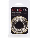 CALEXOTICS SILVER RING 3 PIECE SET