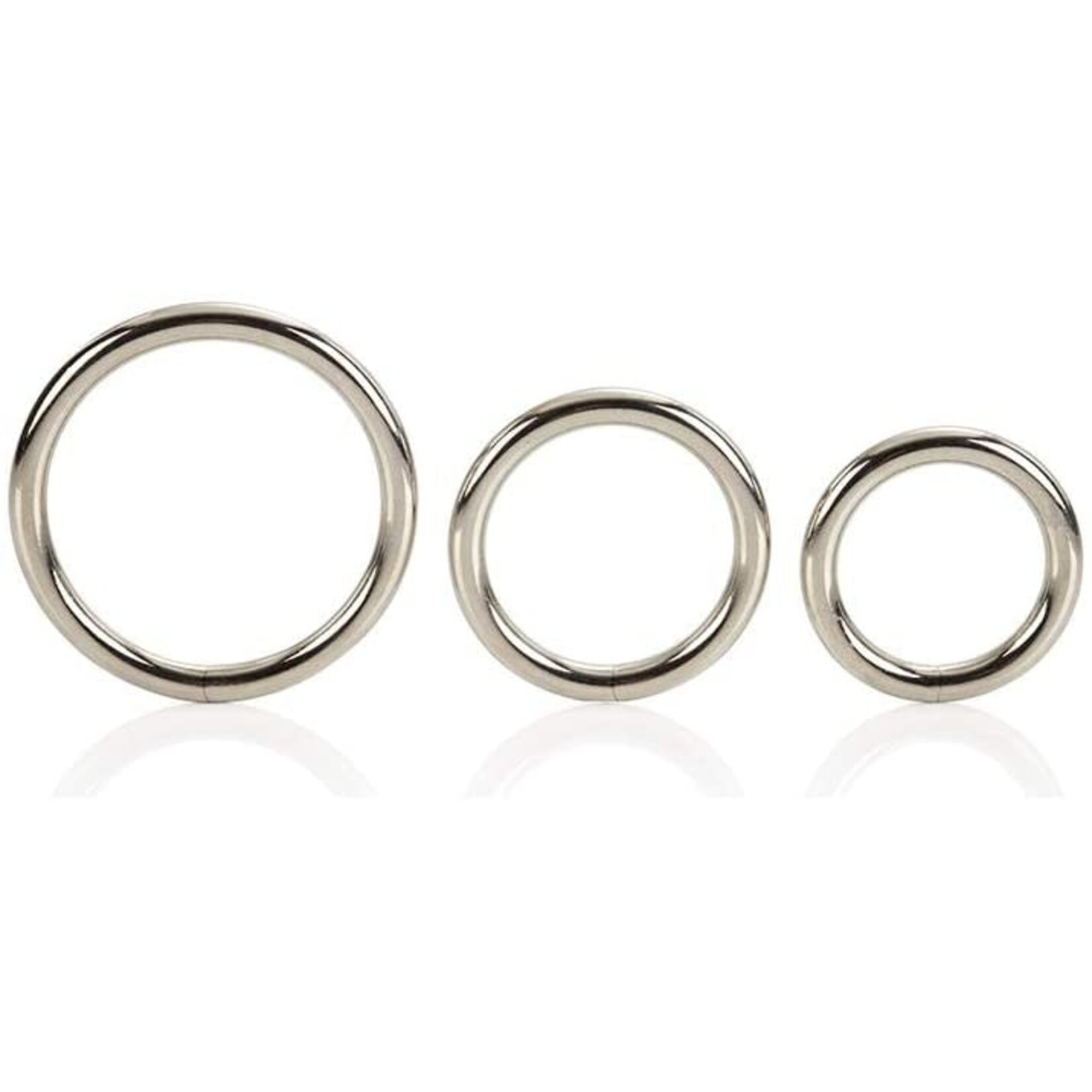CALEXOTICS SILVER RING 3 PIECE SET