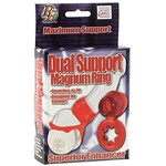 CALEXOTICS DUAL SUPPORT MAGNUM RING - RED