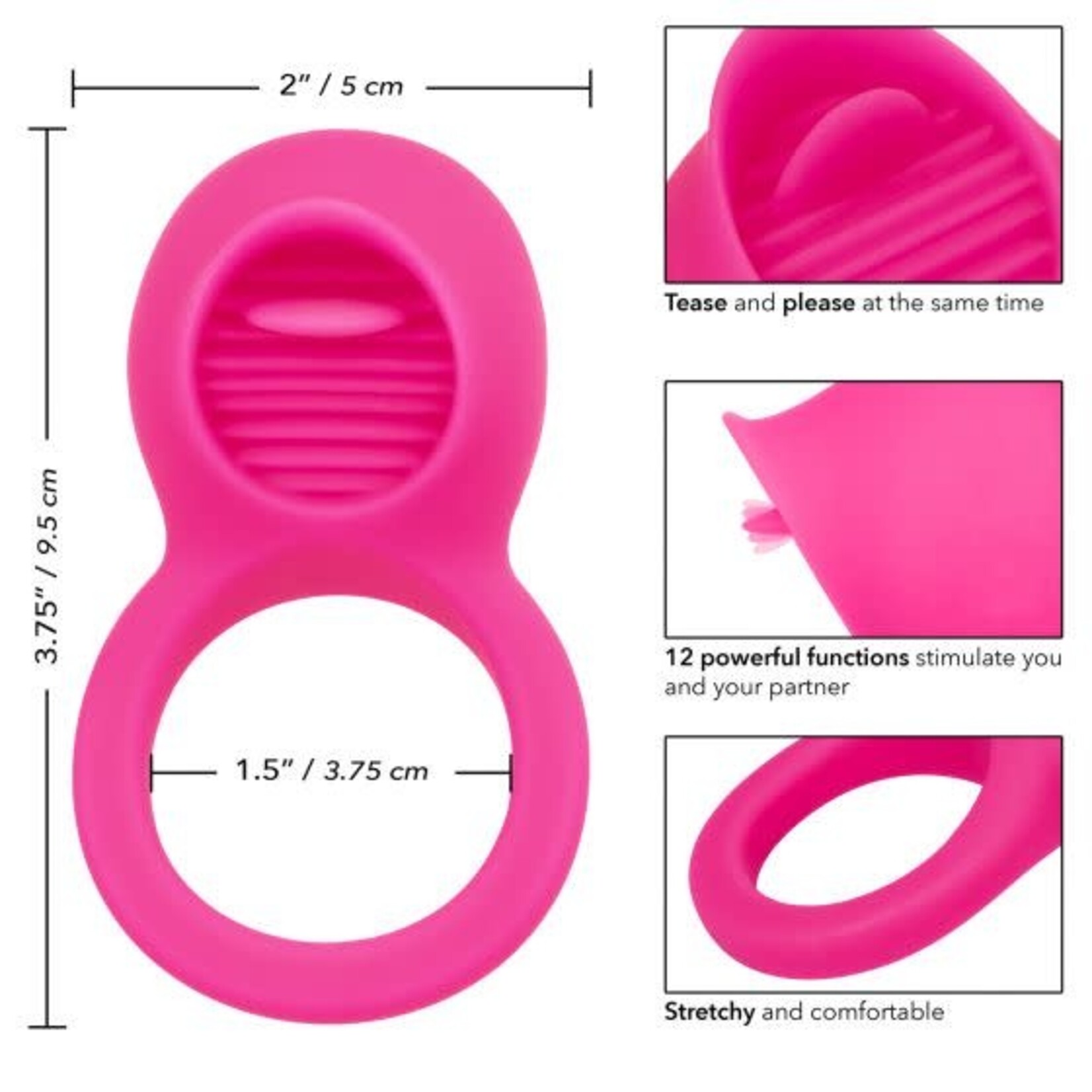 CALEXOTICS CALEXOTICS - RECHARGEABLE TEASING TONGUE ENHANCER