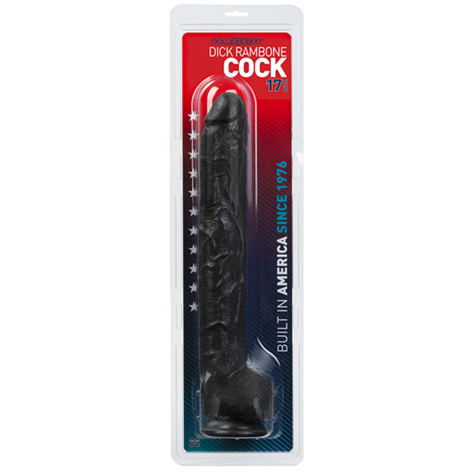 DOC JOHNSON THE CLASSIC - DICK RAMBONE COCK 17 INCH BLACK