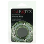 CALEXOTICS CALEXOTICS - STEEL BEADED SILICONE COCK RING - X-LARGE