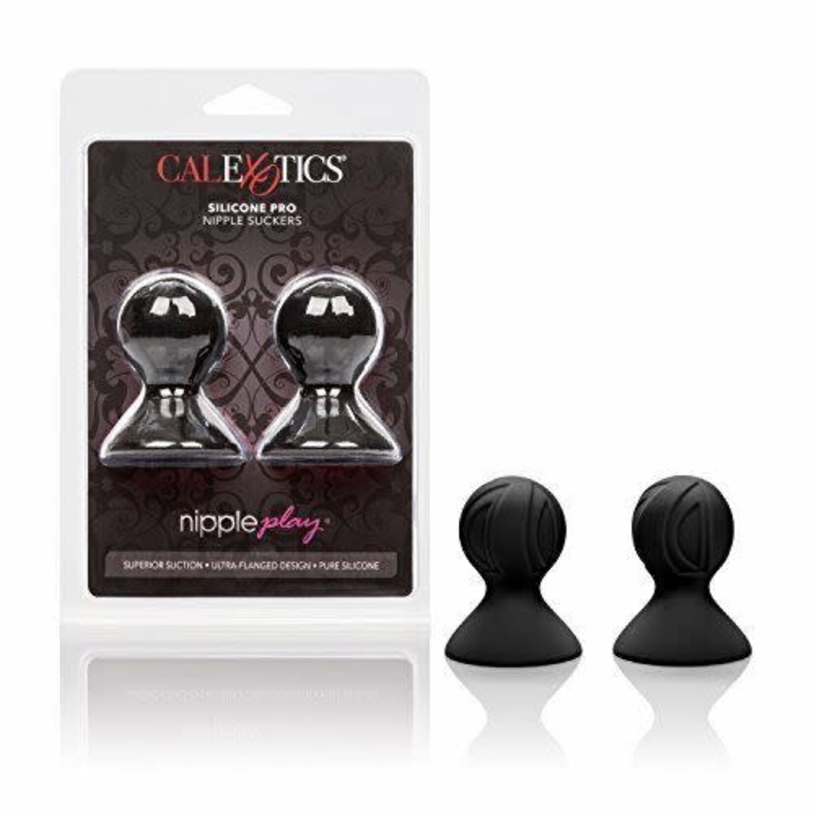 CALEXOTICS NIPPLE PLAY - SILICONE PRO SUCKERS - BLACK