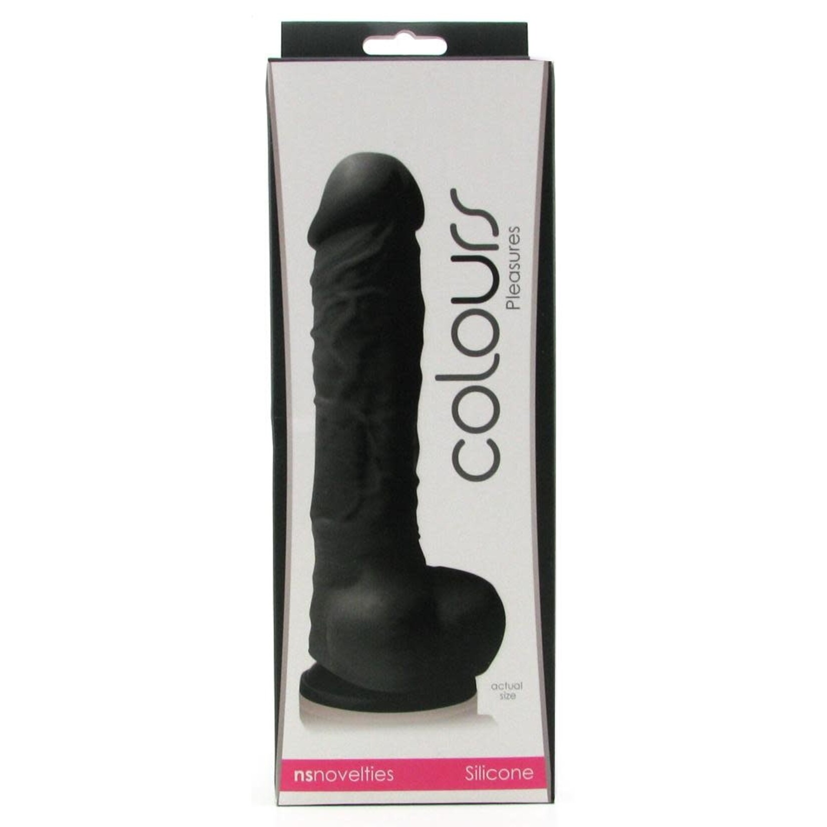 NSNOVELTIES SMALL SILICONE COLOURS DILDO IN BLACK
