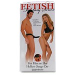 FETISH FANTASY FETISH FANTASY - 6" HOLLOW STRAP-ON - BLACK LICORICE