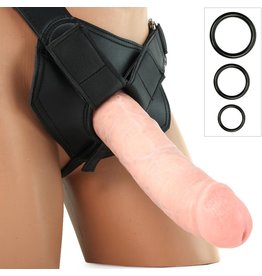 KING COCK KING COCK - STRAP-ON HARNESS WITH 8" COCK