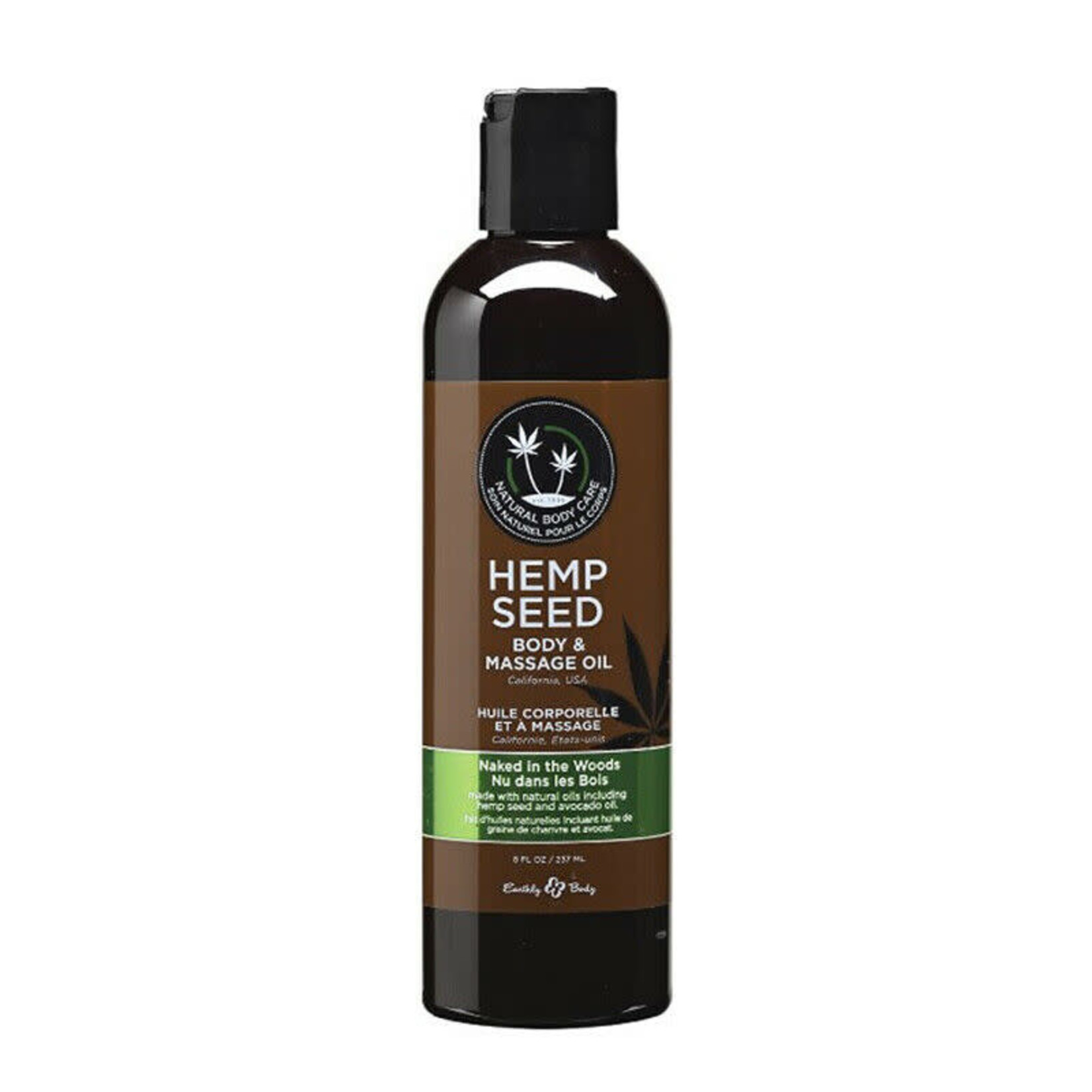 EARTHLY BODY EARTHLY BODIES - HEMP SEED MASSAGE OIL - NAKED IN THE WOODS 8oz